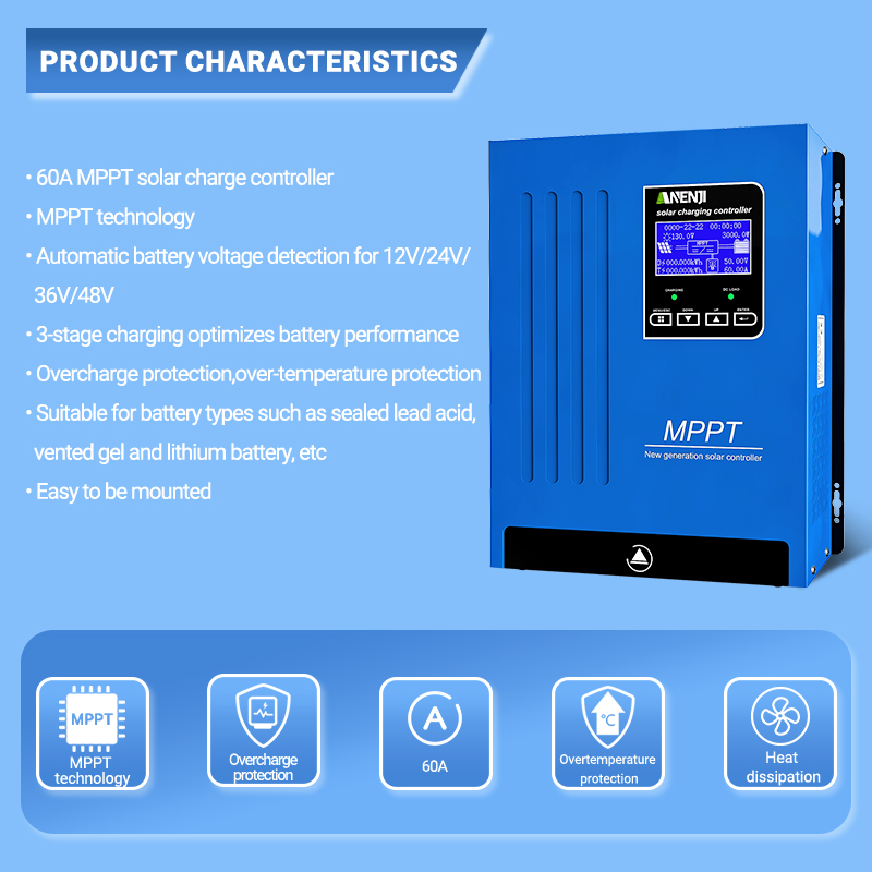 ANENJI MPPT 100A 80A 60A Solar - Charge Controller Solar ulasan dan harga