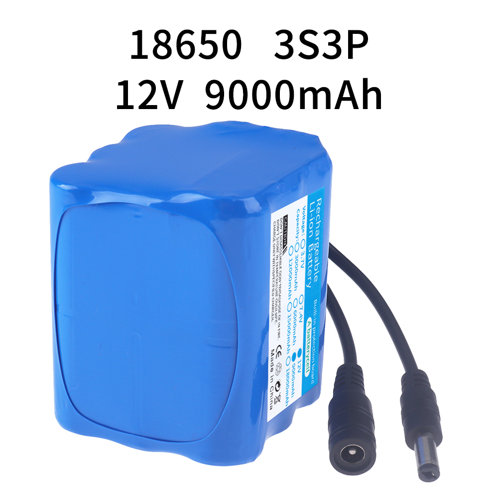 12V 9000mAh 3S3P lithium-ion b - Lithium Battery 12V ulasan dan harga