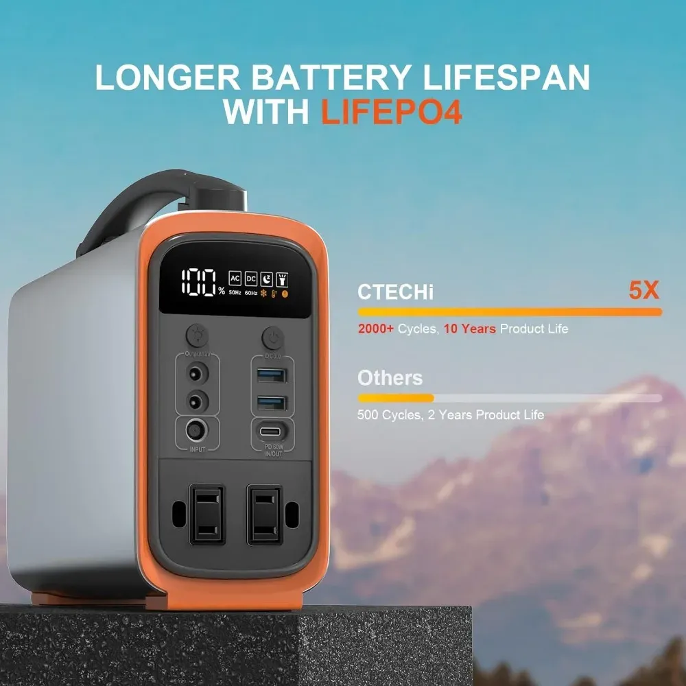 320Wh Lifepo4 Portable Power S - Solar Generator ulasan dan harga